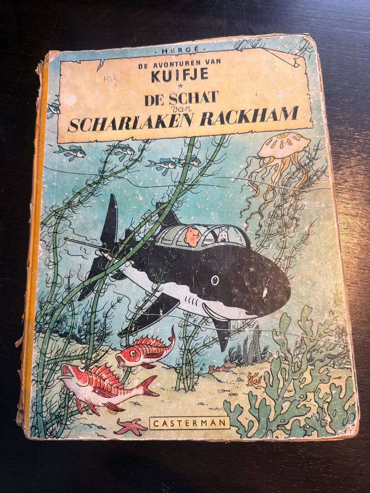 Kuifje: De Schat van Scharlaken Rackham (Oude Uitgave), Boeken, Eén stripboek, Ophalen of Verzenden, Gelezen