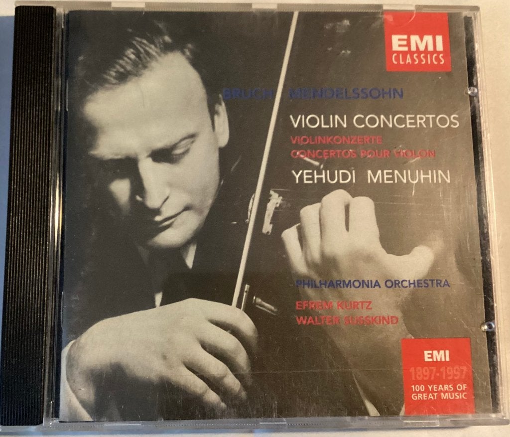 Yehudi Menuhin, Bruch, Mendelssohn Violin concertos CD, Gebruikt, Romantiek, Orkest of Ballet, Album