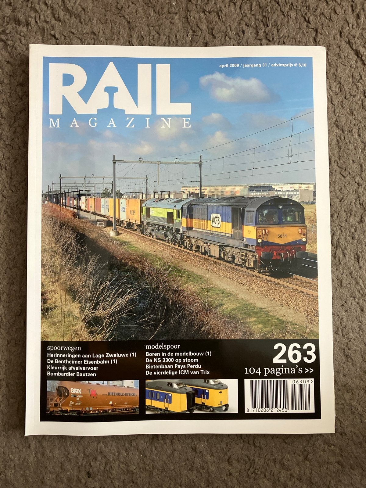 Rail Magazine april 2009 - Treinen en Modelspoor, Ophalen of Verzenden, Gelezen, Overige typen