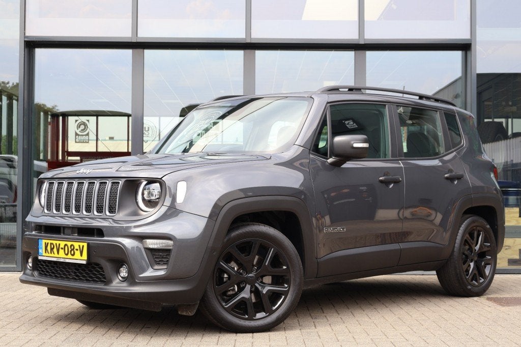 Jeep RENEGADE 1.5T E-HYBRID 18 Inch Night Eagle / Apple Carp, Auto's, Gebruikt, Huisgarantie, 4 cilinders, Met garantie (alle)