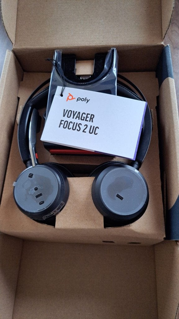 Poly Voyager Focus 2 UC draadloze headset NIEUW bluetooth, Verzenden, Nieuw, On-ear, Draadloos
