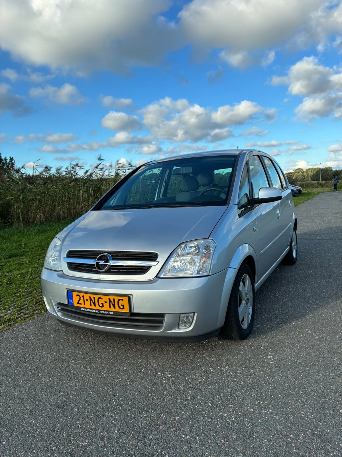 Opel Meriva 1.6 16V Easytronic 2003 Grijs, Stof, 4 cilinders, Metallic lak, 100 pk
