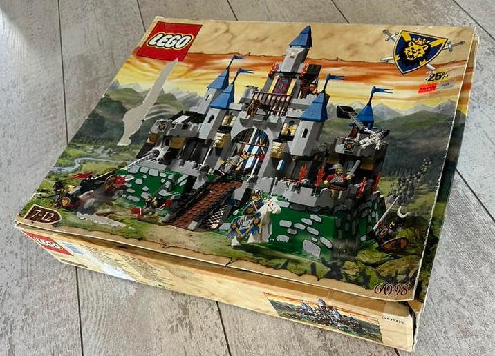 Lego 6098 6091 King Leo’s Castle met doos en instructies, Gebruikt, Lego, Ophalen of Verzenden, Castle
