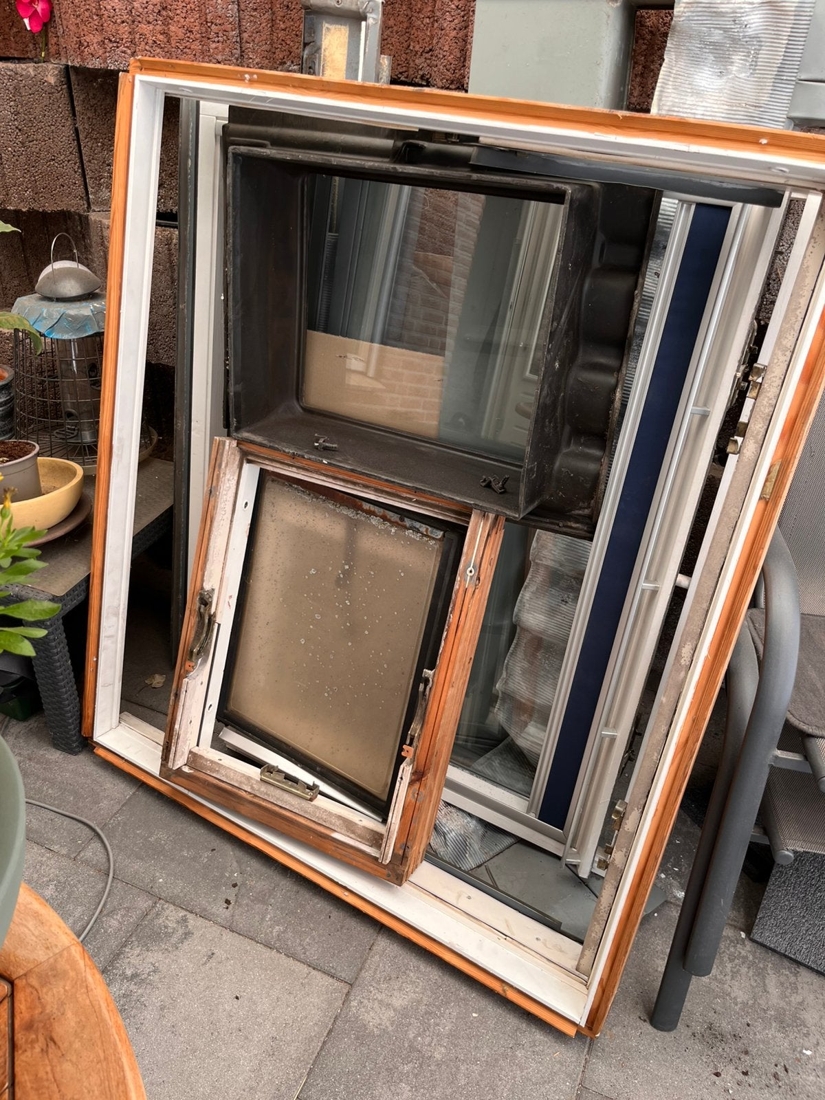 1 zolderraam  + 2 veluxramen, Doe-het-zelf en Verbouw, Glas en Ramen, Ophalen, Gebruikt, Minder dan 80 cm, 80 tot 120 cm