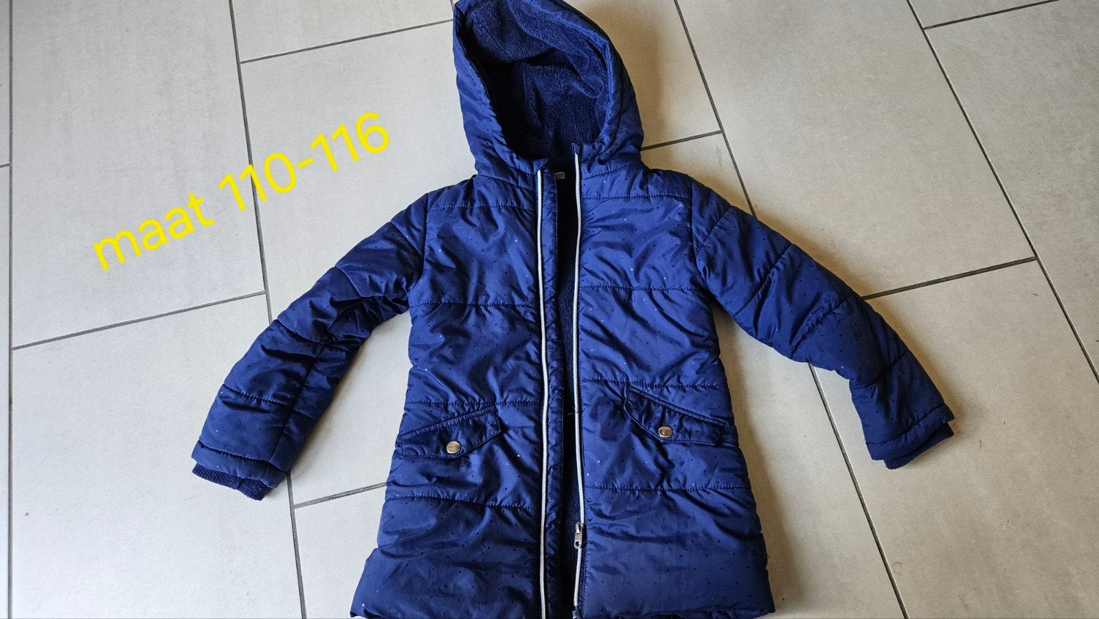 winterjas maat 110/116, Zeeman, Jongen of Meisje, Ophalen of Verzenden, Zo goed als nieuw