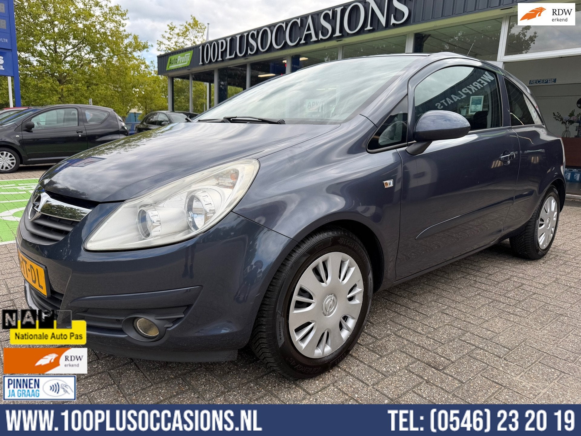 Opel Corsa 1.4-16V Enjoy | Nwe apk | Kleine beurt | Stuur &, Voorwielaandrijving, Gebruikt, 4 cilinders, Origineel Nederlands