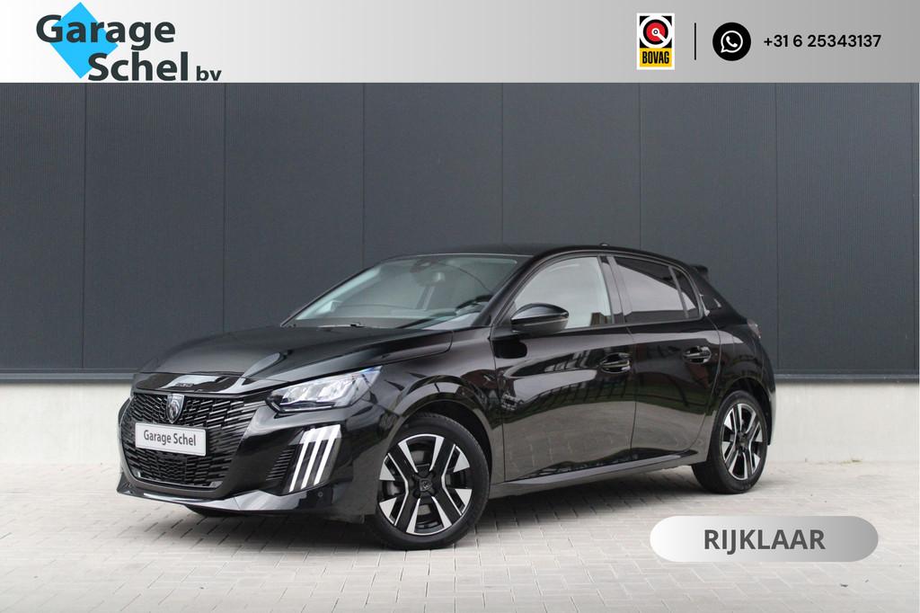 Peugeot 208 1.2 Hybrid 100pk - Carplay - Parkeersensoren - D, Gebruikt, 1199 cc, Zwart, 645 kg
