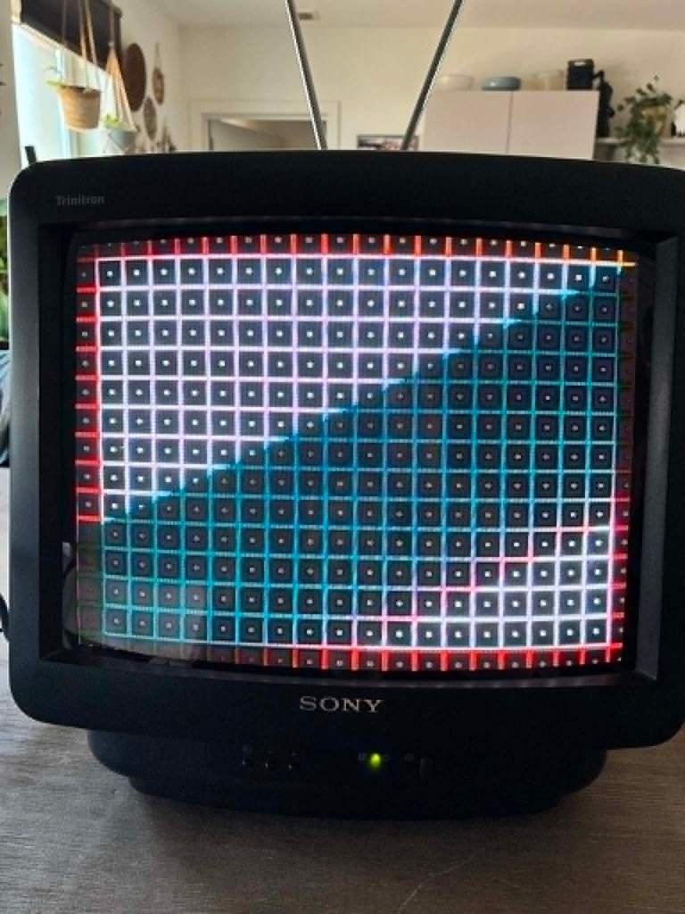 Sony Trinitron KV-M1400D CRT TV, Ophalen, Gebruikt, Minder dan 40 cm, Sony