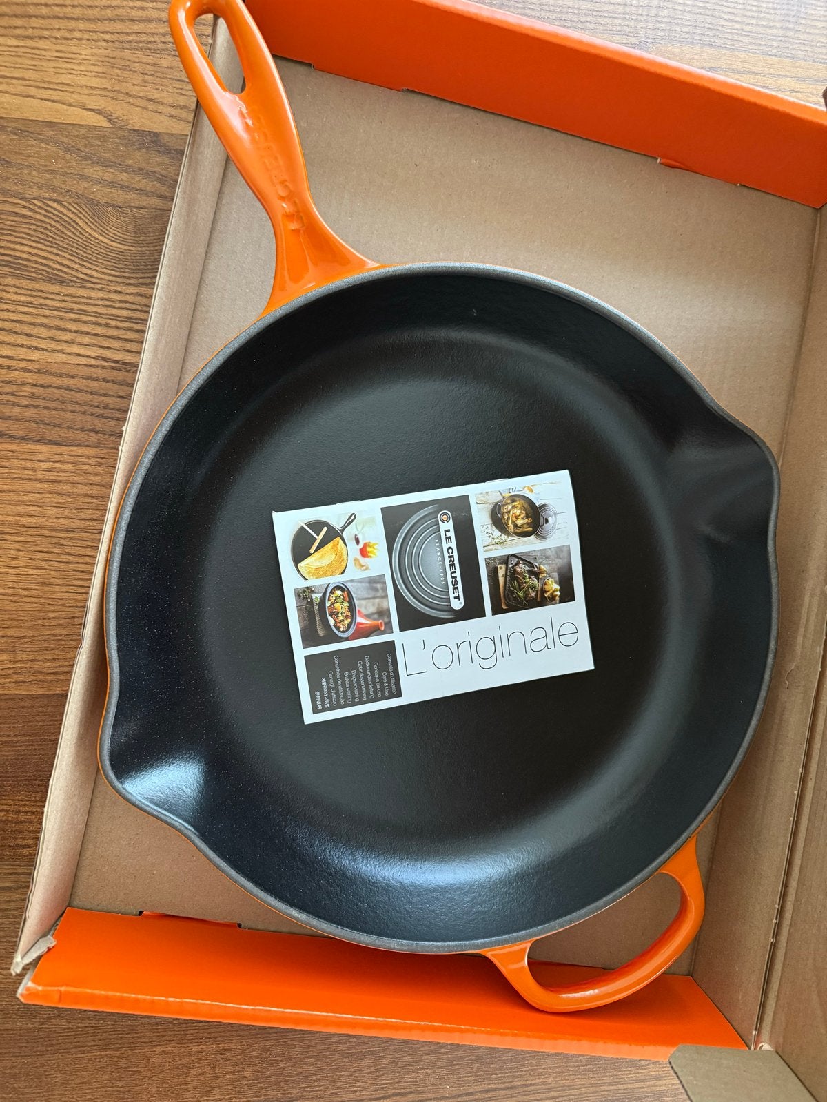 Le Creuset Gietijzeren Koekenpan 30 cm - Oranje, Koekenpan, Gietijzer, Nieuw, Le Creuset