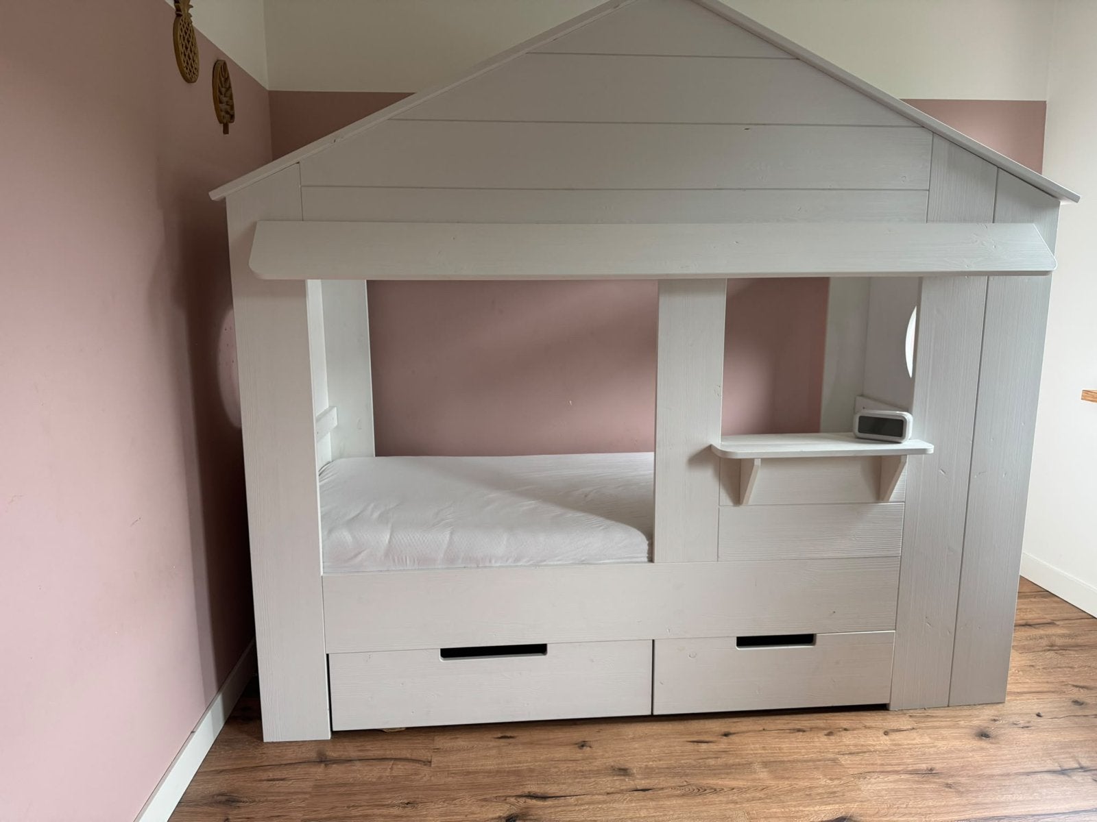 Mooi huisjesbed met lades - perfect voor jongens en meisjes, Ophalen, Zo goed als nieuw, 180 cm of meer, 85 tot 100 cm