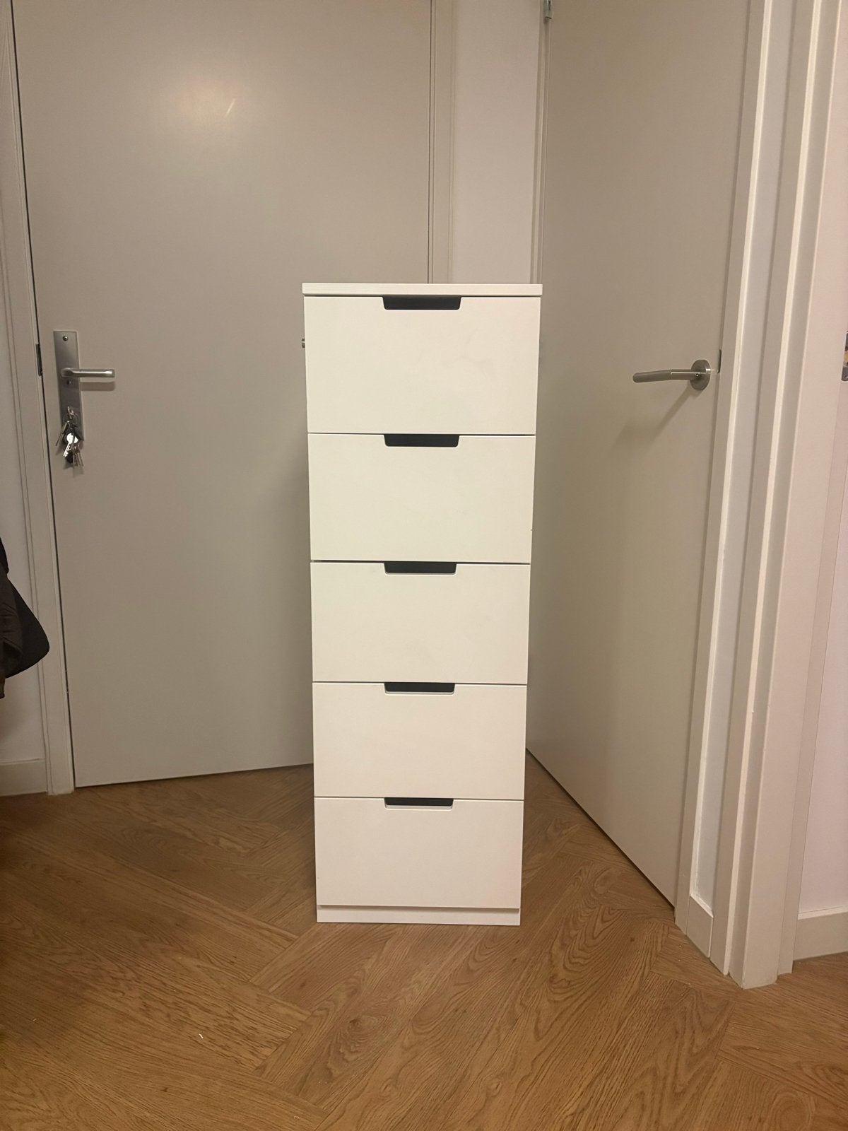 IKEA Nordli ladekast 40x43x120 cm - Wit, Ophalen, Minder dan 50 cm, 5 laden of meer, 100 tot 150 cm