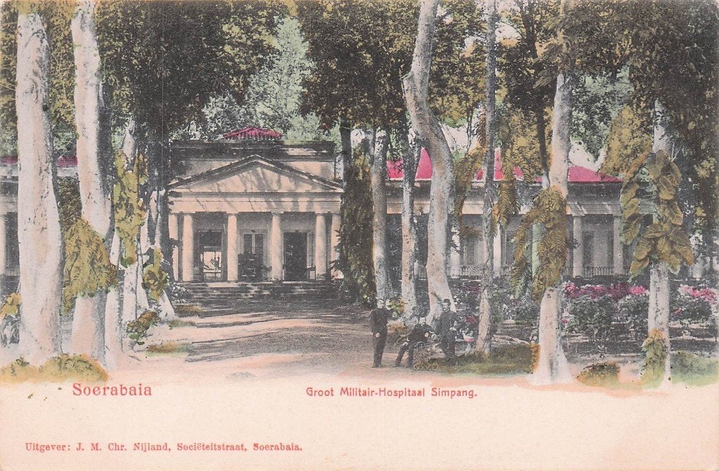 Nederlands Indië Soerabaja - Gr. Mil. Hospitaal Simpang, Ophalen of Verzenden, Voor 1920, Ongelopen, Buiten Europa