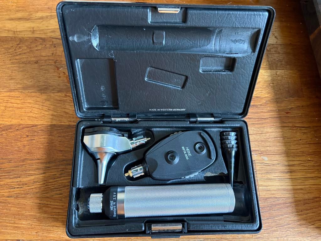Heine Beta 200 Set (fiberring!! Otoscoop + Ophthalmoscoop), Ophalen of Verzenden, Gebruikt