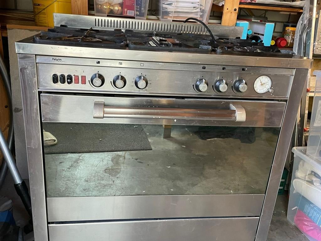 Fornuis met oven, Ophalen, Gebruikt, 100 tot 150 cm, 50 tot 100 cm