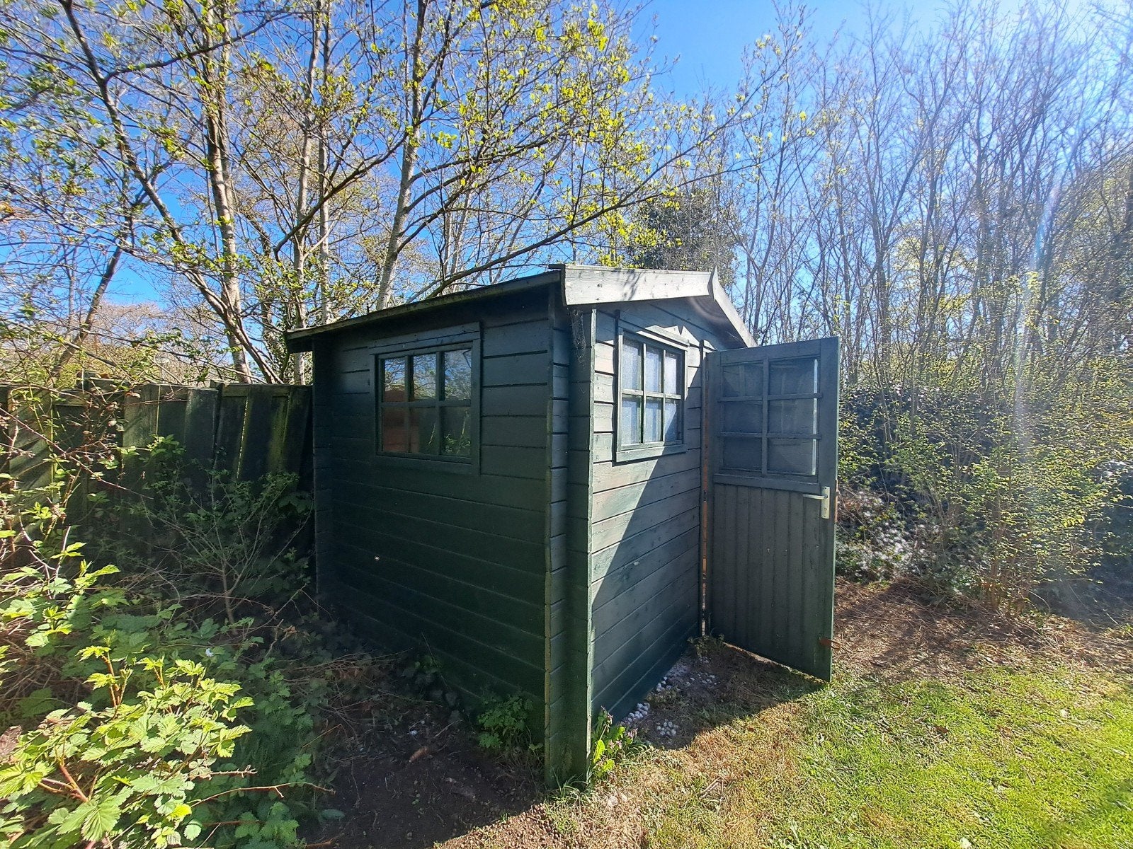 Compact tuinschuurtje 280x185 cm - Ideaal voor opslag, Ophalen, Gebruikt, Minder dan 250 cm, Schuur