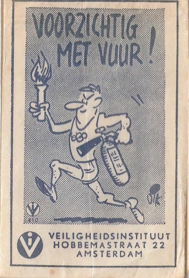 Dik Bruynesteyn - Veiligheidsinstituut A'dam - Olympische, Verzamelen, Ophalen of Verzenden