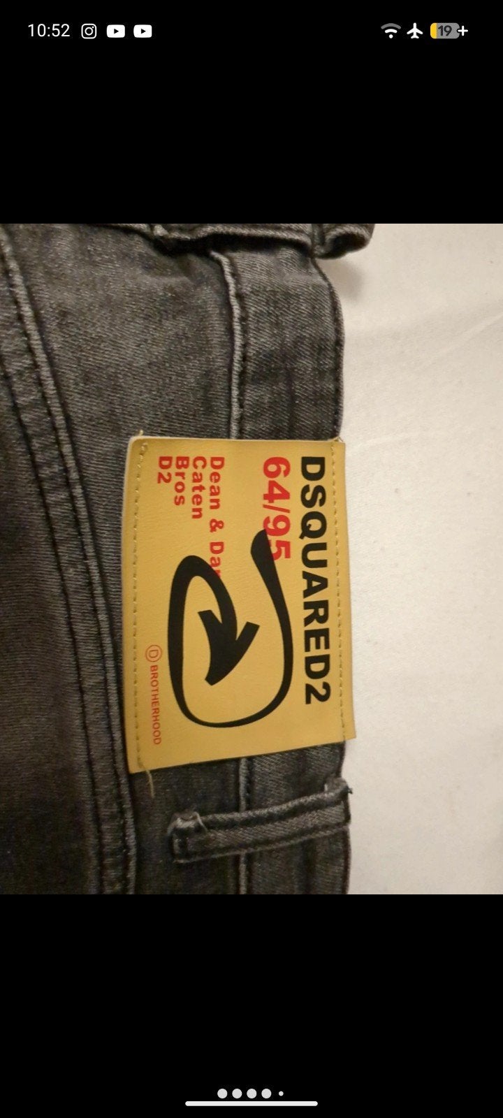 Dsquared2 Jeans - Grijs, Gedragen, W32 (confectie 46), Dsquared2, W32 (confectie 46) of kleiner, Ophalen of Verzenden, Grijs
