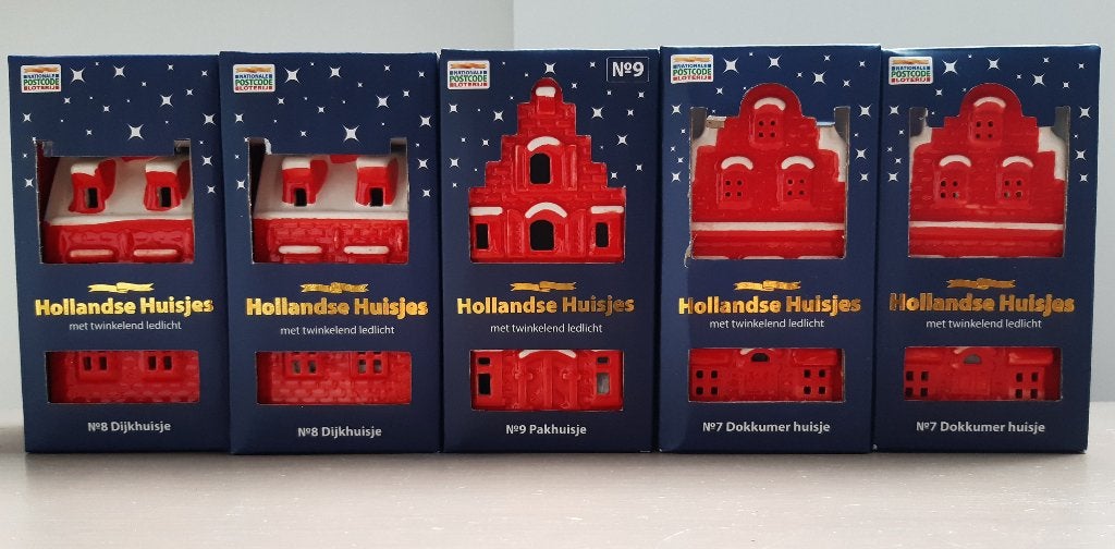 Vijf stuks Hollandse huisjes, Verzamelen, Albert Heijn, Ophalen of Verzenden