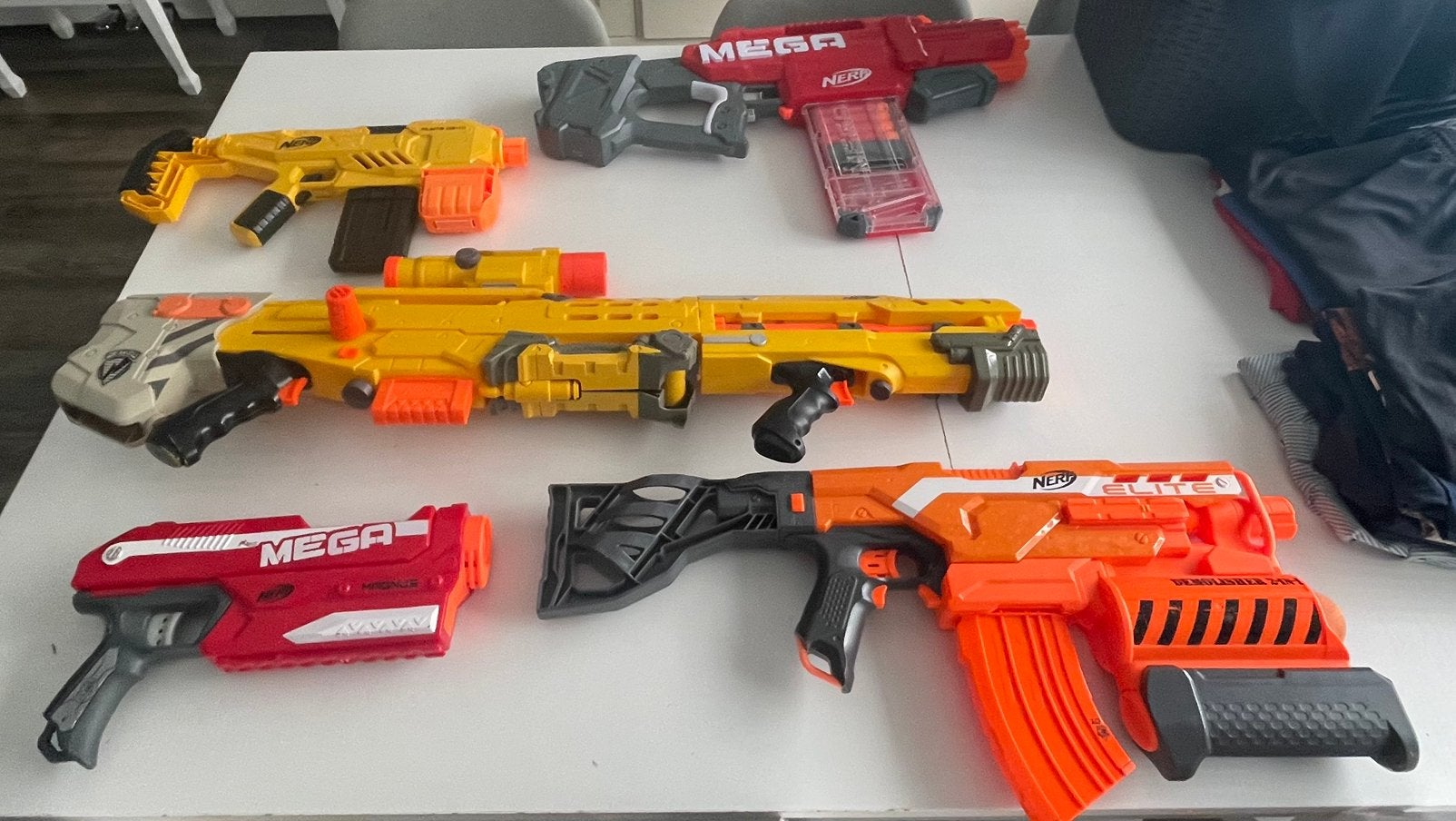 Bundel 5 nerf’s, Ophalen of Verzenden, Zo goed als nieuw
