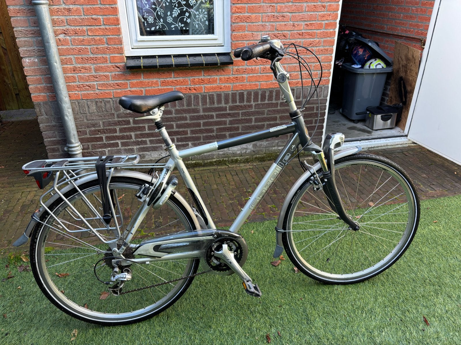 Gazelle Genève Goldline Herenfiets - Frame 53 cm, Ophalen, Gebruikt, Velgrem, Versnellingen