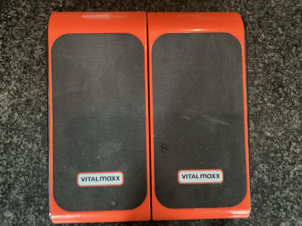 Vitalmaxx Push-up Steunen - Oranje/Zwart, Ophalen of Verzenden, Zo goed als nieuw, Armen, Push-up steun