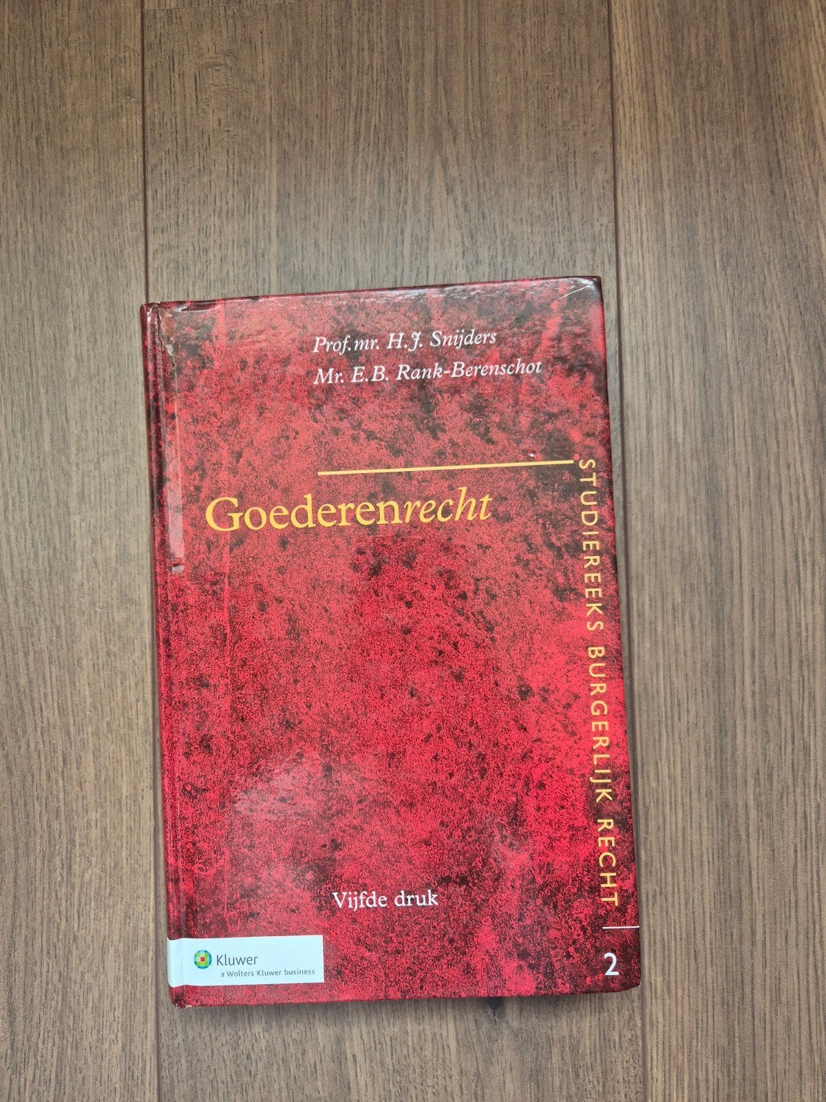 E.B. Rank-Berenschot - Goederenrecht vijfde druk, Ophalen of Verzenden, Gelezen, E.B. Rank-Berenschot; H.J. Snijders