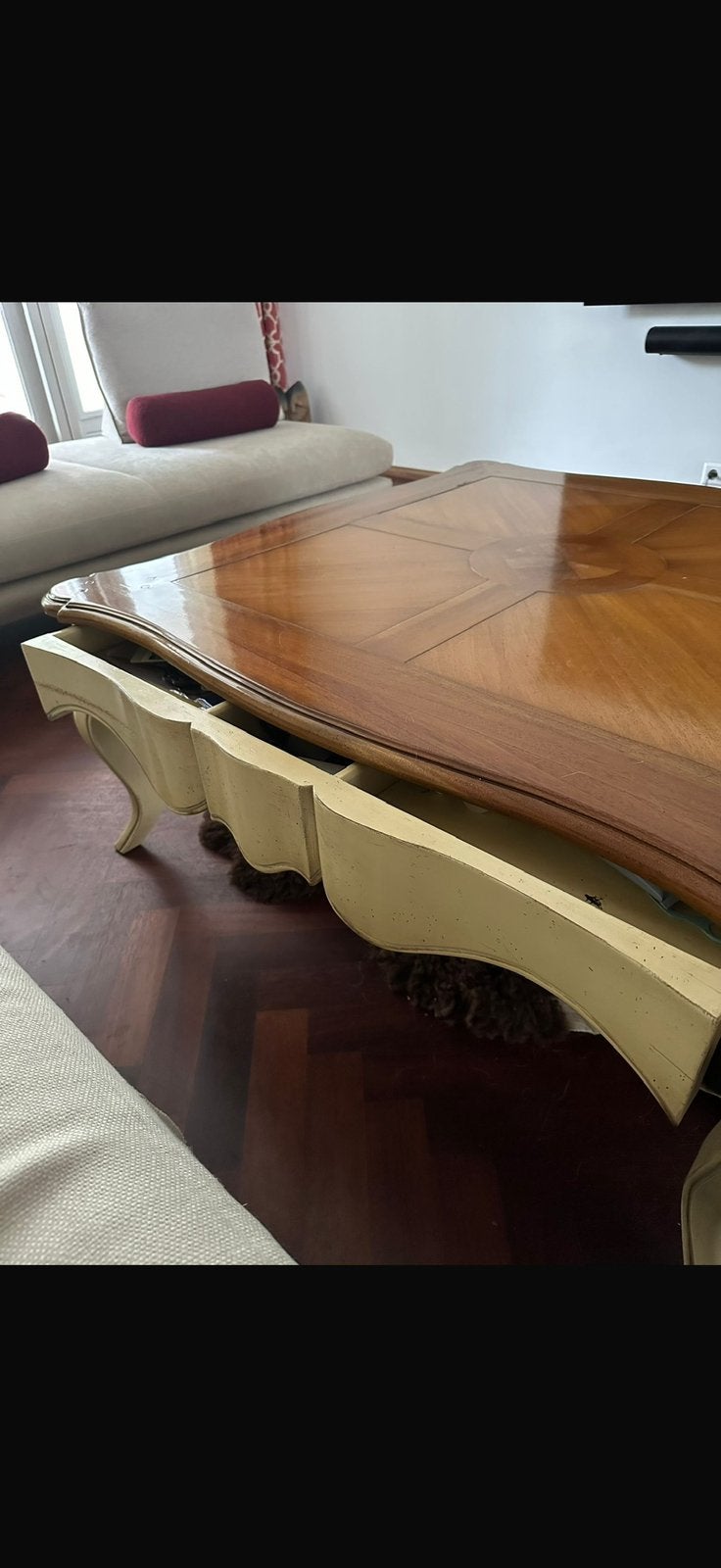 salontafel grange, Ophalen, 100 tot 150 cm, Vierkant, Zo goed als nieuw