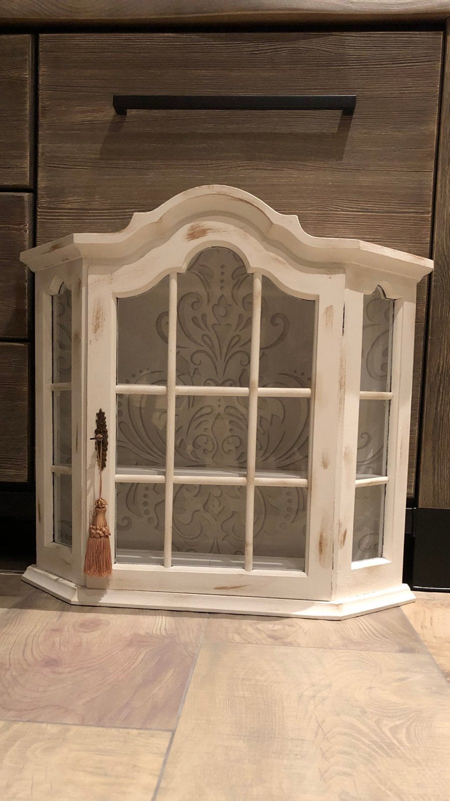 Wandkastje vitrinekast vitrinekastje vitrine kast kastje, Huis en Inrichting, Kasten | Vitrinekasten, Ophalen, Met deur(en), 50 tot 100 cm