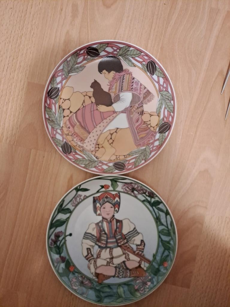 Unicef bordjes Villeroy en Boch, Antiek en Kunst, Antiek | Wandborden en Tegels, Ophalen of Verzenden