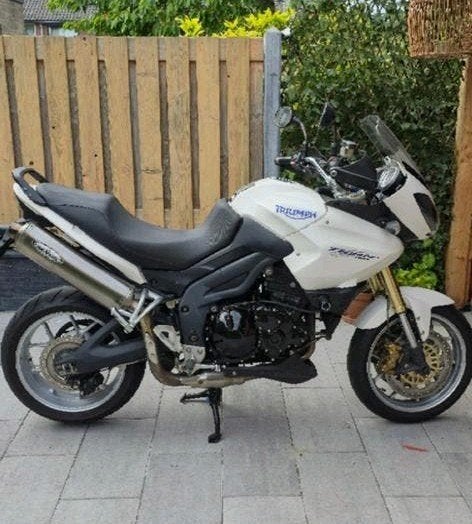 Triumph tiger 1050 abs wit, Ophalen