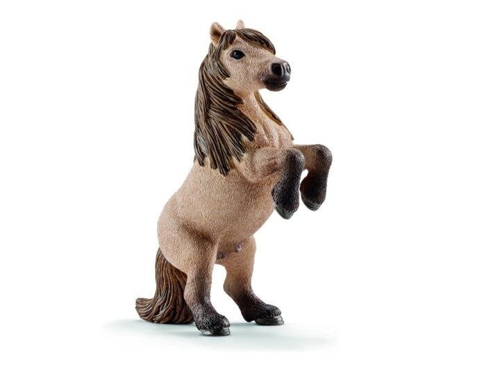 Schleich 13775 Shetlander steigerend, dierfiguur, Verzamelen, Ophalen of Verzenden, Gebruikt, Paard, Beeldje of Figuurtje
