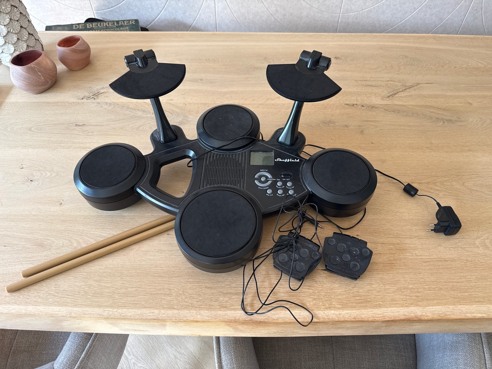 Sheffield Elektronisch Drumstel met Drumstokken, Muziek en Instrumenten, Drumstellen en Slagwerk, Ophalen, Gebruikt, Overige merken