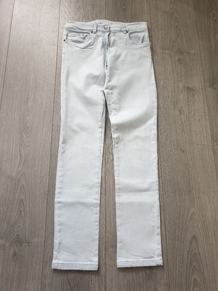 BLOEM lichtblauwe spijkerbroek maat 146/152 ~ PB2018, Broek, Meisje, Ophalen of Verzenden, Zo goed als nieuw