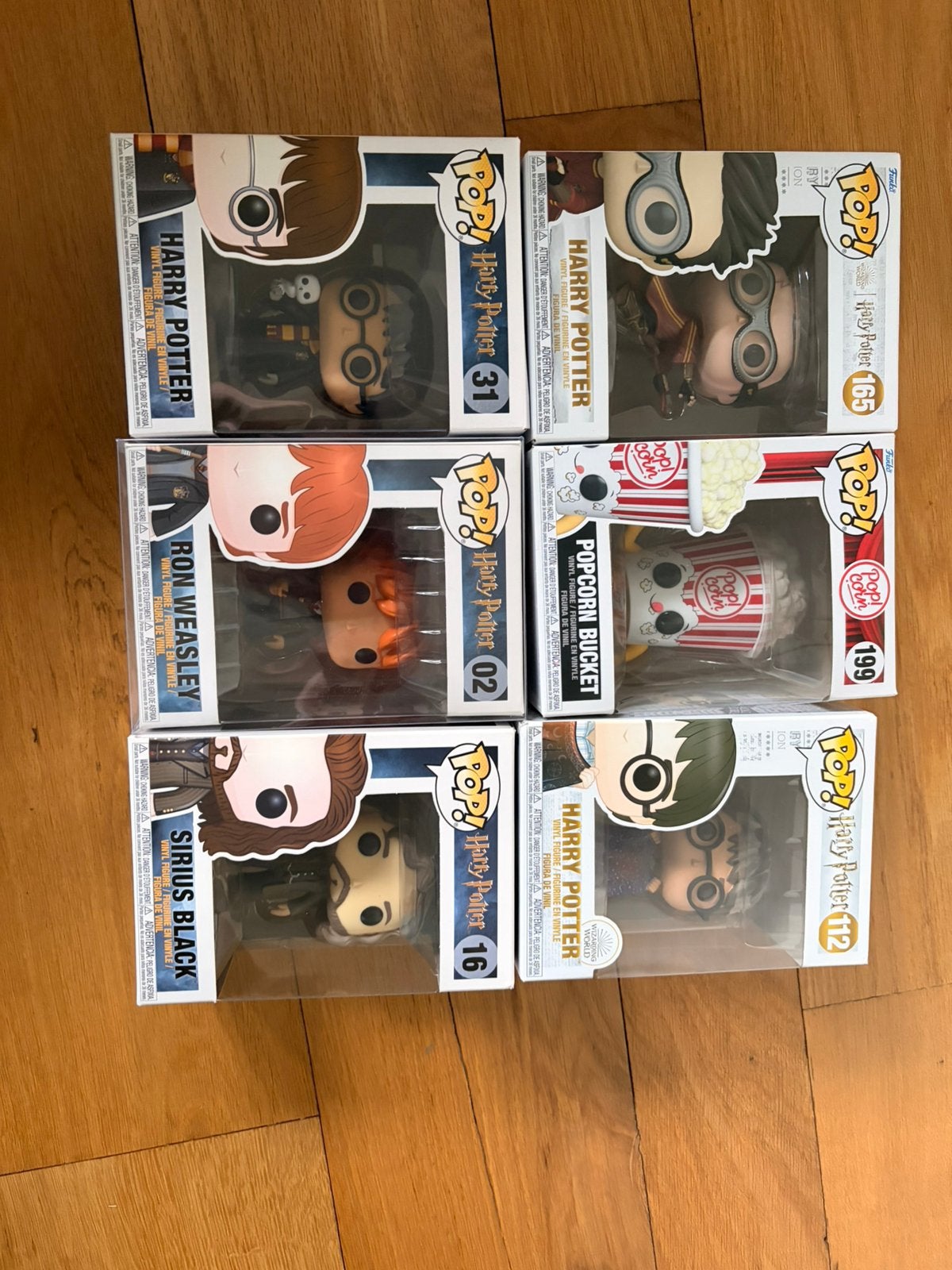 Harry potter funco pops + popcorn bucket, Ophalen of Verzenden, Zo goed als nieuw