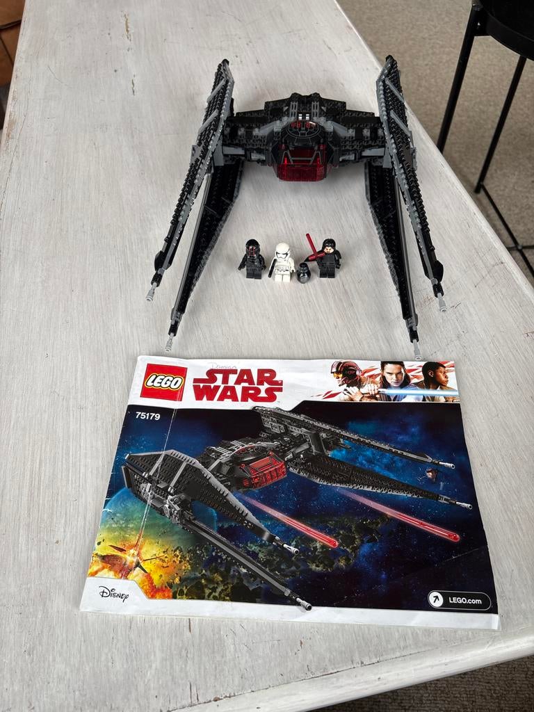 Lego Star Wars Kylo Ren's TIE Fighter set 75179, Gebruikt, Star Wars, Lego, Ophalen of Verzenden