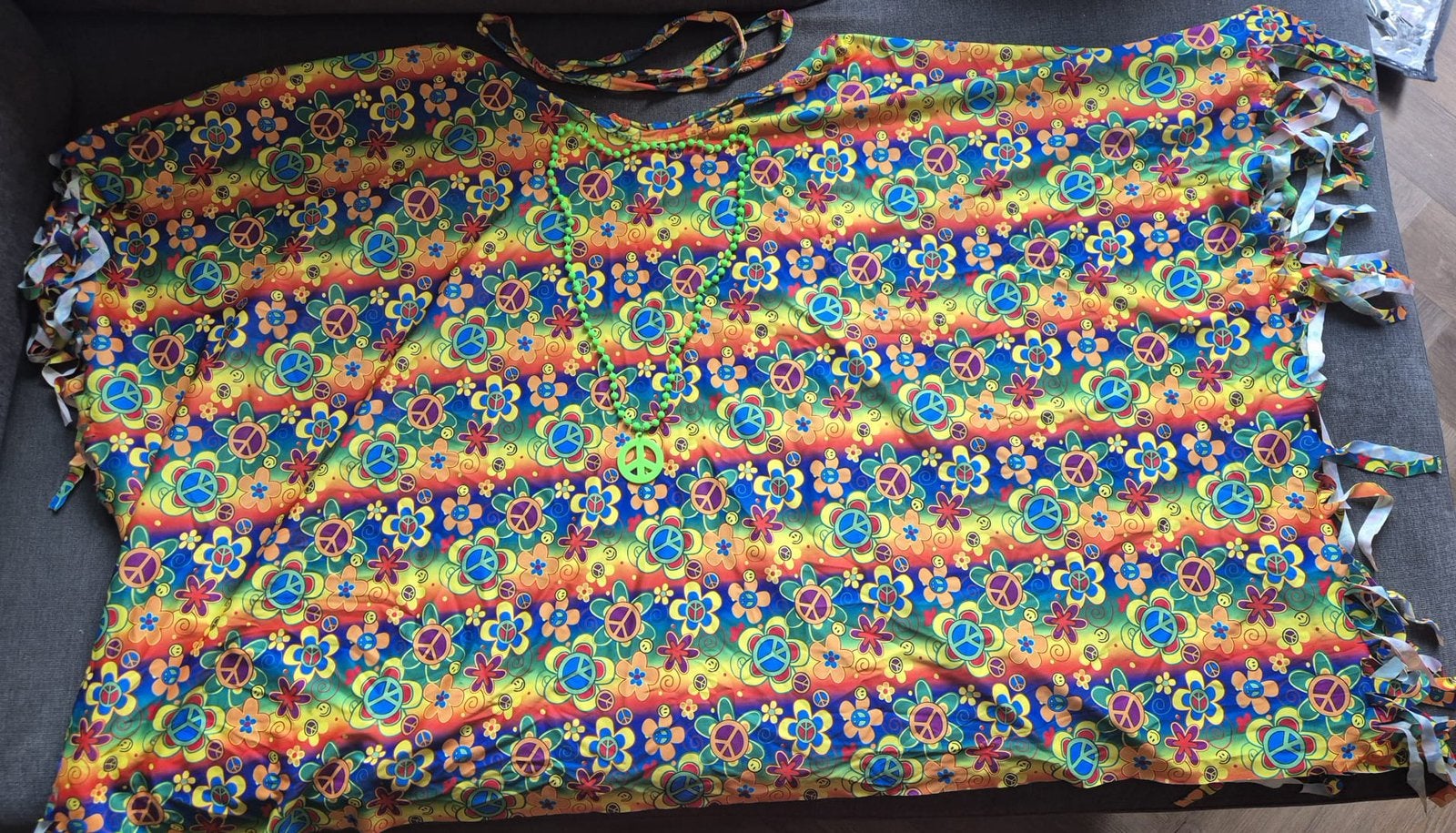 Poncho en hippie broek maat 146, Ophalen of Verzenden, Zo goed als nieuw, 146 t/m 152, Meisje