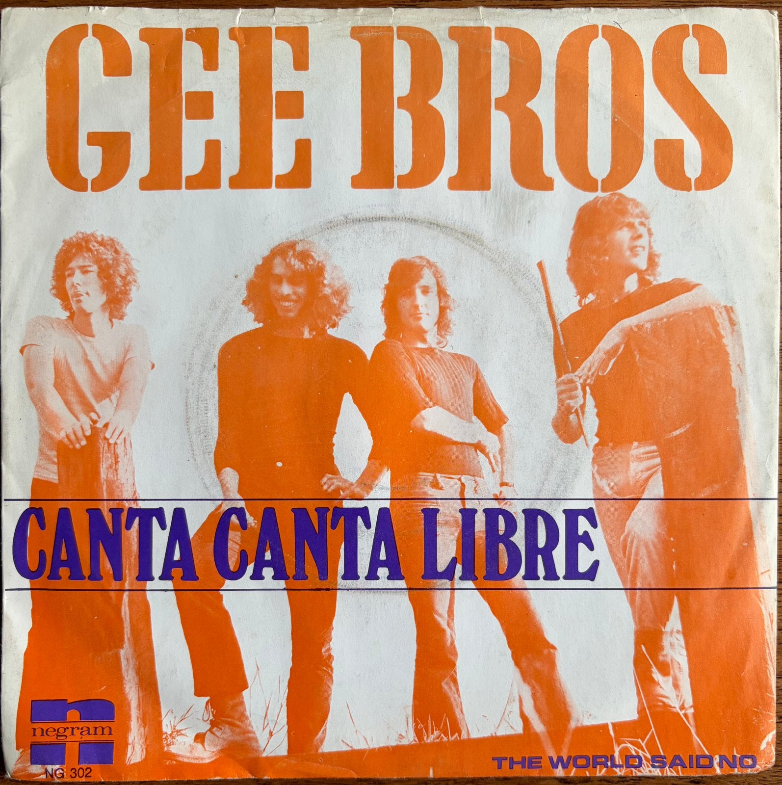Nederbeat single Gee Bros - Canta Canta Libre (1972), 7 inch, Ophalen of Verzenden, Zo goed als nieuw, Rock en Metal