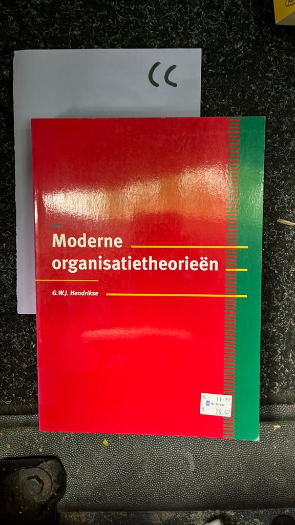 Moderne organisatietheorieën - G.W.J. Hendrikse, Ophalen of Verzenden, Gamma, Zo goed als nieuw, HBO