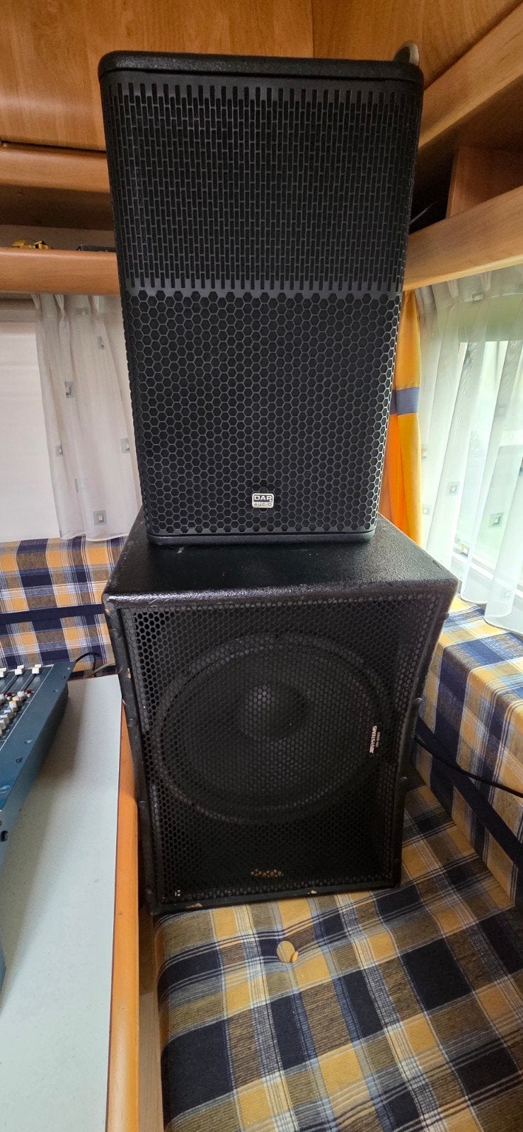 DAP Audio en JB Systems PA Speakerset, Gebruikt, Speakerset, Ophalen of Verzenden, Geschikt voor surround/home cinema