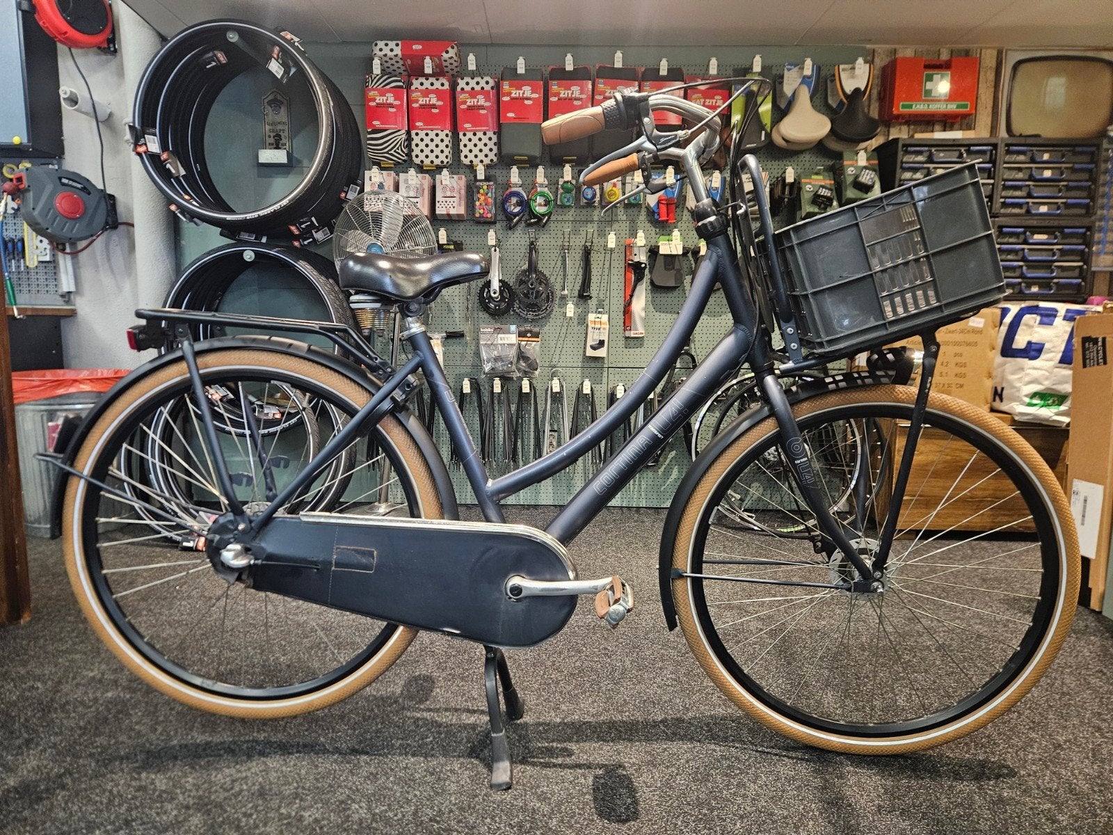 cortina U4 Mat blauw 28 inch, Fietsen en Brommers, Fietsen | Dames | Omafietsen, 50 tot 53 cm, Ophalen of Verzenden, Zo goed als nieuw