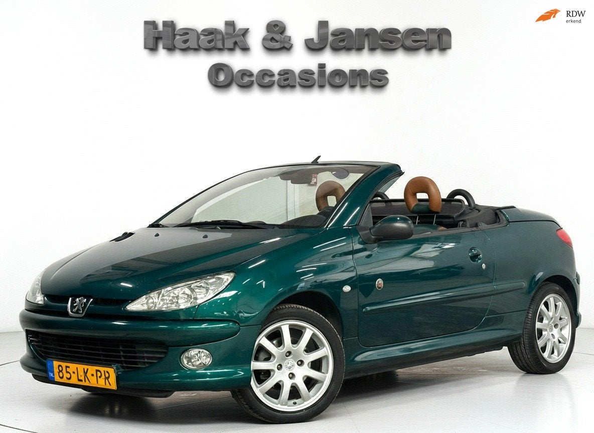 Peugeot 206 CC 1.6-16V Roland Garros - Radio - Automaat, Auto's, Peugeot, Gebruikt, 4 cilinders, Cabriolet, 4 stoelen