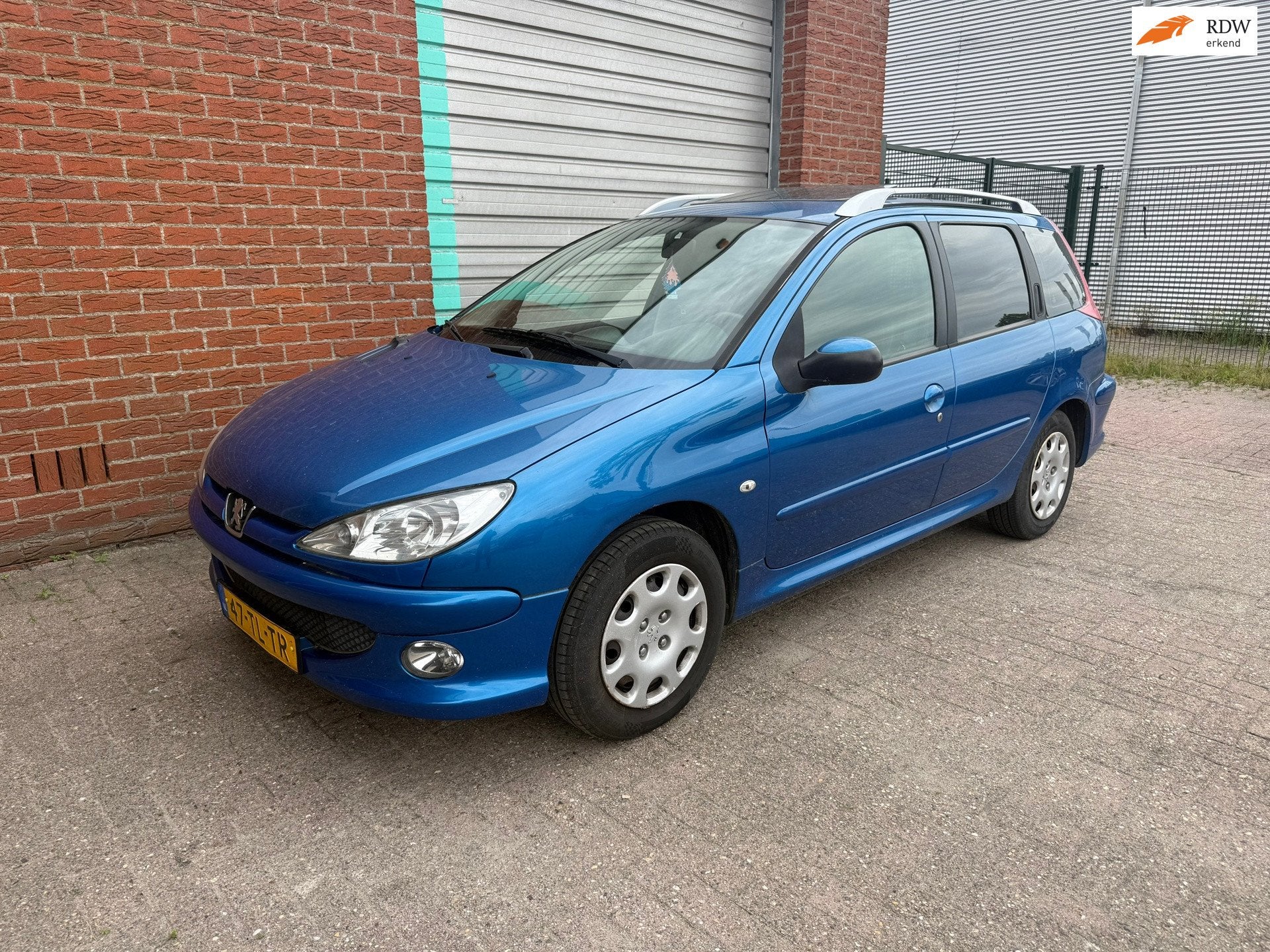 Peugeot 206 SW 1.4 Air-line 3 Airco Bj:2006 NAP!, Voorwielaandrijving, 4 cilinders, Elektrische ramen, Blauw
