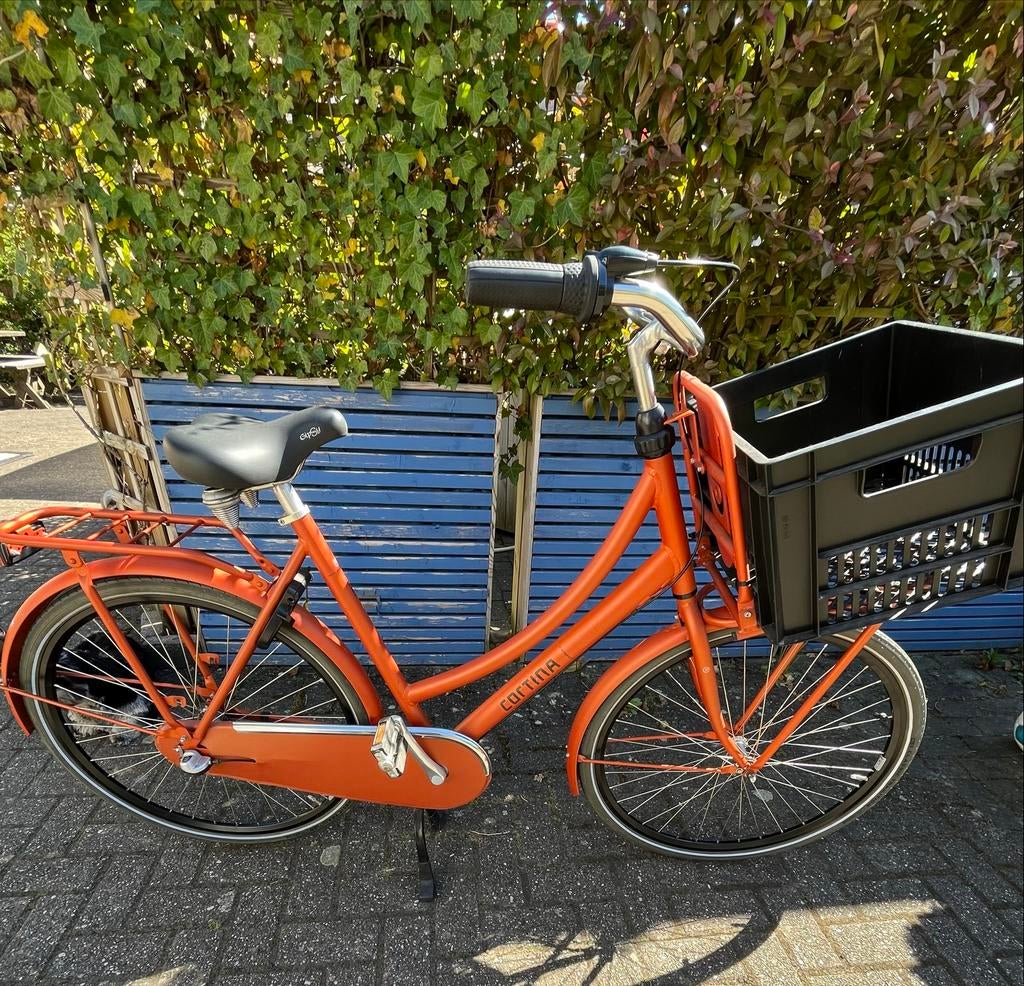 Cortina U4 Transportfiets - Oranje met Nexus 3 versnellingen, Terugtraprem, Versnellingen, 56 cm of meer, Zo goed als nieuw