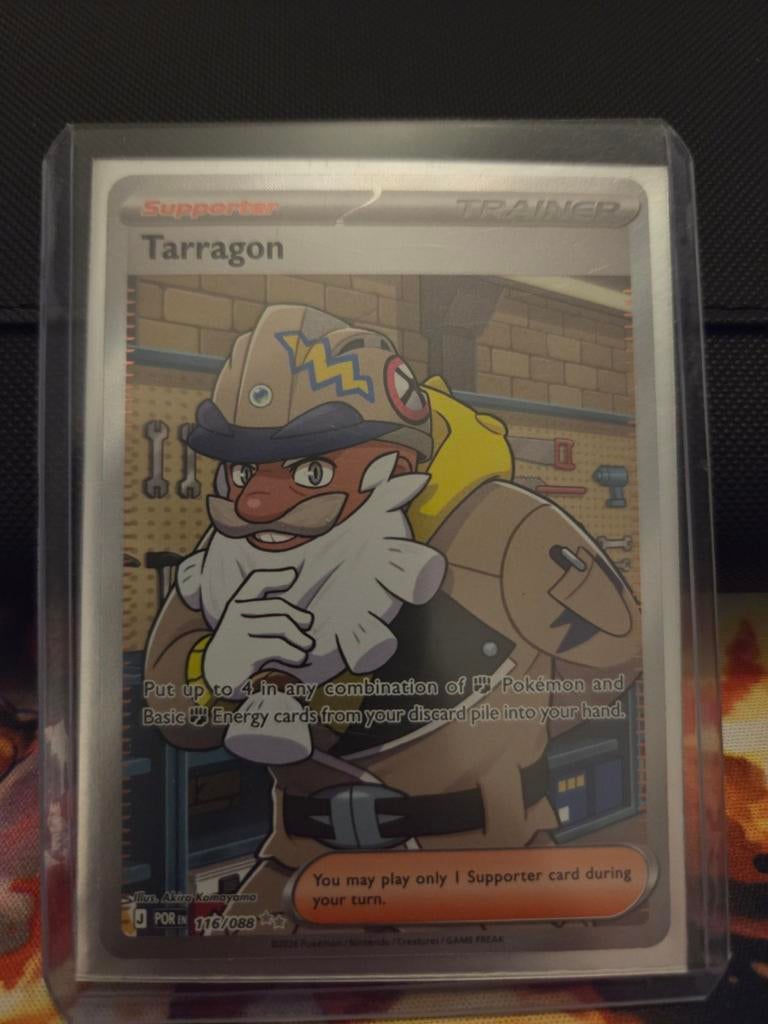 Pokemonkaart Tarragon 116/088 NM Supporter Trainer, Ophalen of Verzenden, Zo goed als nieuw, Losse kaart