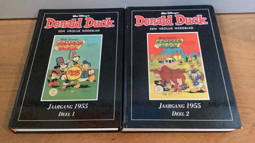 Donald Duck boek weekbladen heel 1955. Ruilen of kopen €6 ps, Complete serie of reeks, Ophalen of Verzenden, Gelezen