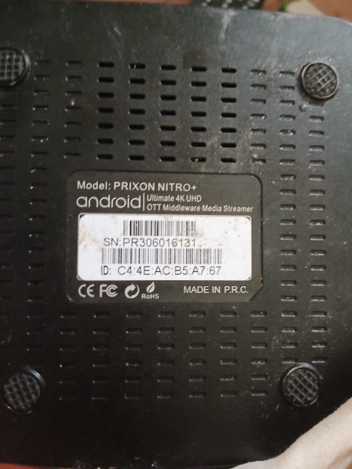 PRIXON NITRO+ Ultimate 4K UHD Android OTT Media Streamer, Gebruikt, Onbekend, Ophalen of Verzenden, PRIXON