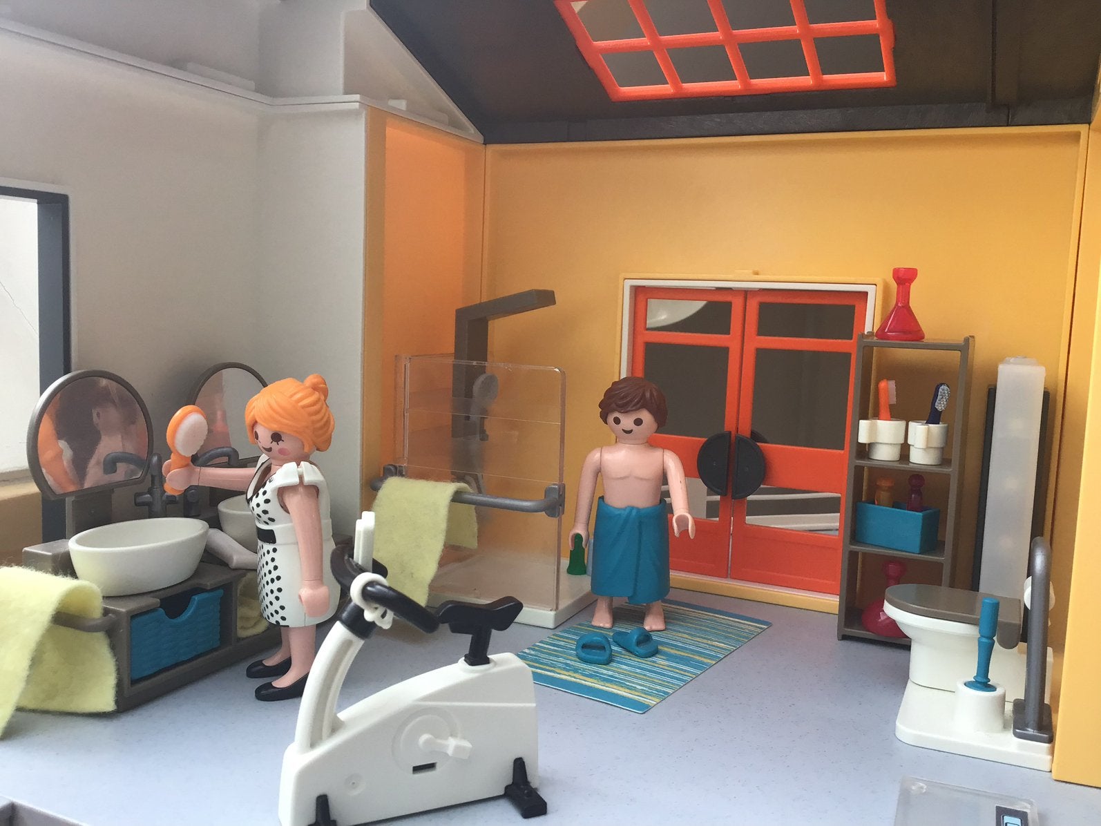Playmobil City Life badkamer 9268, Complete set, Ophalen of Verzenden, Zo goed als nieuw, City life