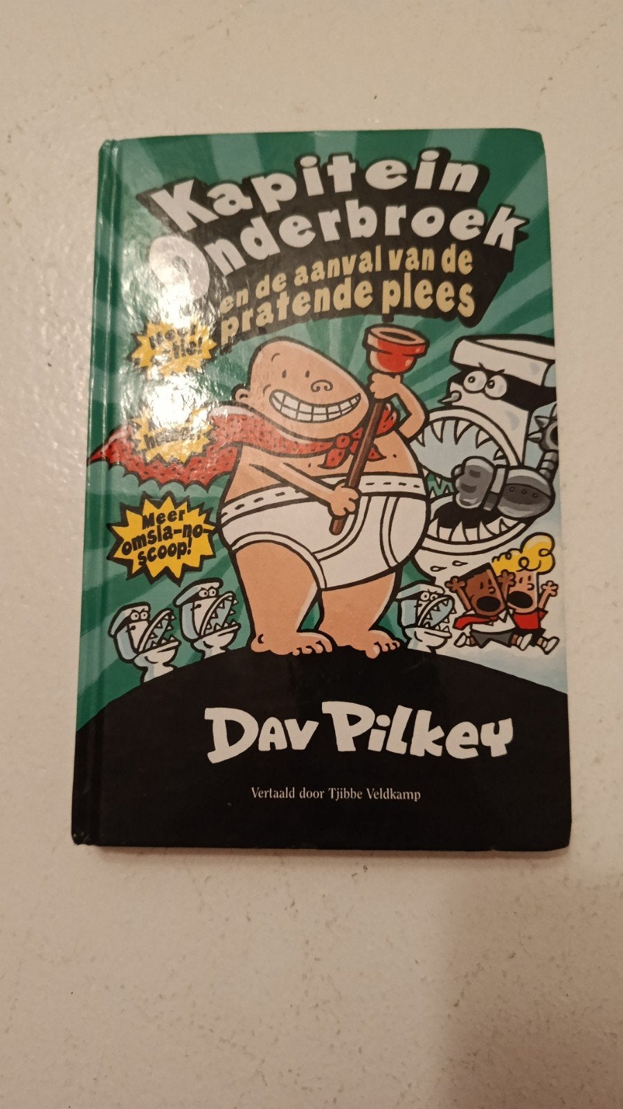 kapitein onderbroek boek, Ophalen of Verzenden, Winkel, Super of Benzinepomp, Zegels, Bonnen of Punten