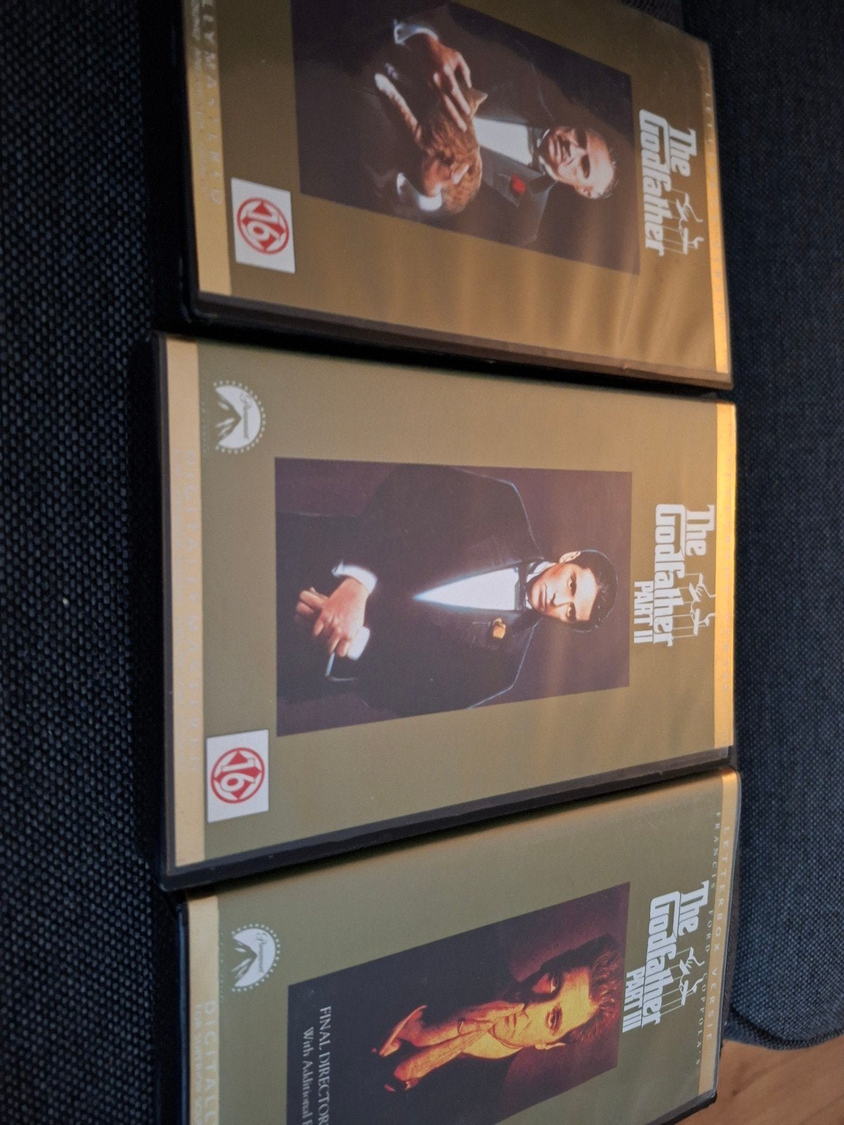 The Godfather Trilogie (Deel 1, 2, 3) VHS - Perfecte Staat, Boxset, Engels, Vanaf 16 jaar, Ophalen of Verzenden
