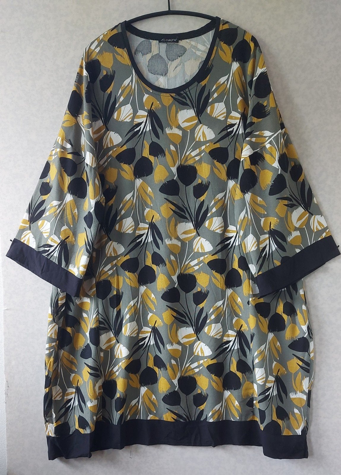 Magna jurk maat 56/58 met bloemenprint, Meerkleurig, Jurk, Ophalen of Verzenden, Magna